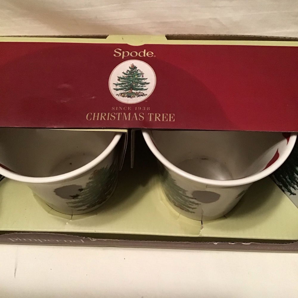 Spode Christmas tree Peppermint mug and coaster set. New condition - Picture 2 of 4
